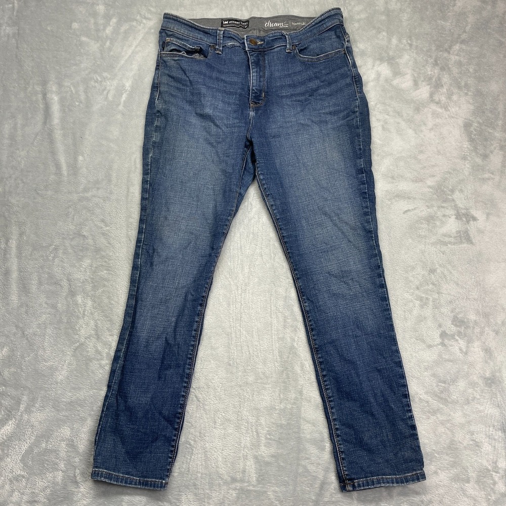 Lee Modern Series The Dream Jeans Women 16 (33x29) Blue Denim Stretch Skinny Leg